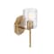 Designers Fountain Haven 7 in. 1-Light Old Satin Brass Wall Sconce Light with Clear Rippled Glass Shades for Bathrooms D309M-WS-OSB - alternate 5